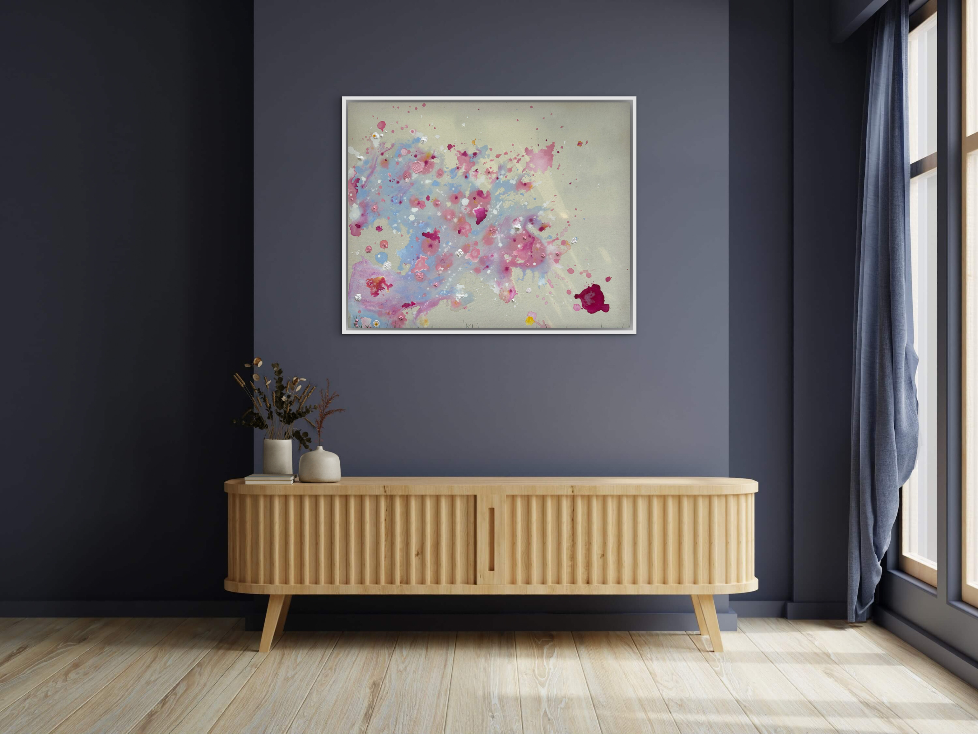 Kirschblüten, 2025, Acryl auf roher Baumwollleinwand, Ansicht 11